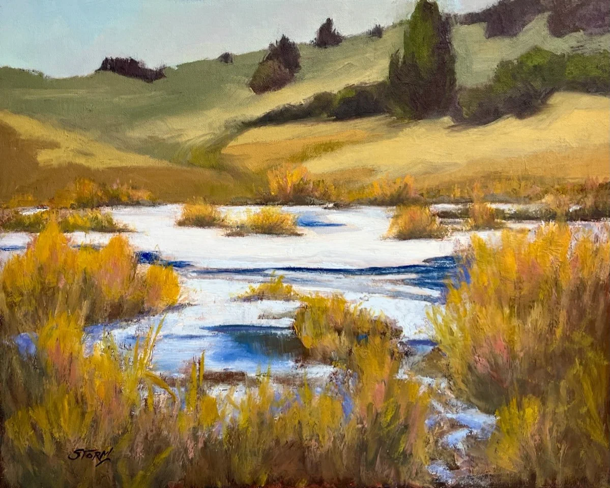 Karen Storm - Plum Creek Spring Thaw 20"x16"