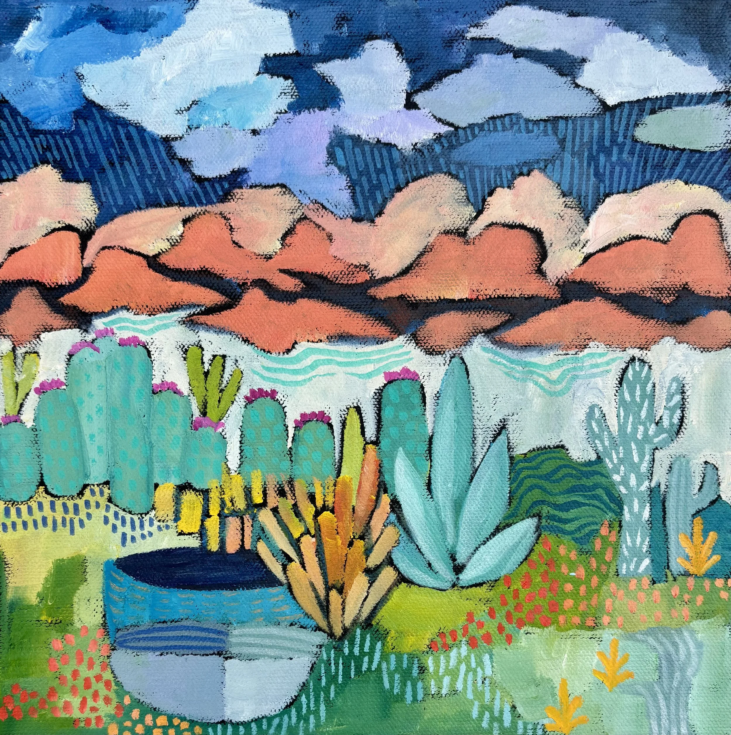 SKHall_PassingThrough_10x10oilandacrylicmarkeroncanvas.jpg
