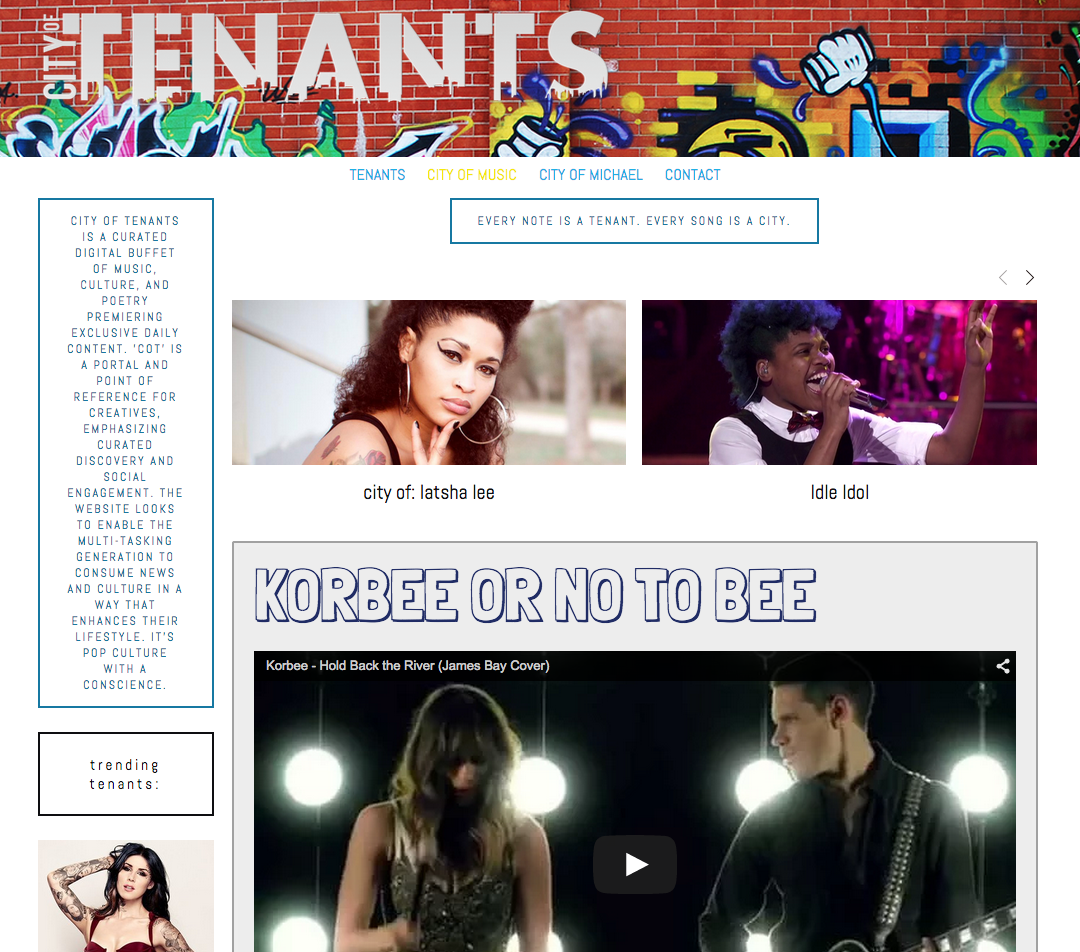 City of Tenants Reviews Korbee Cover Video