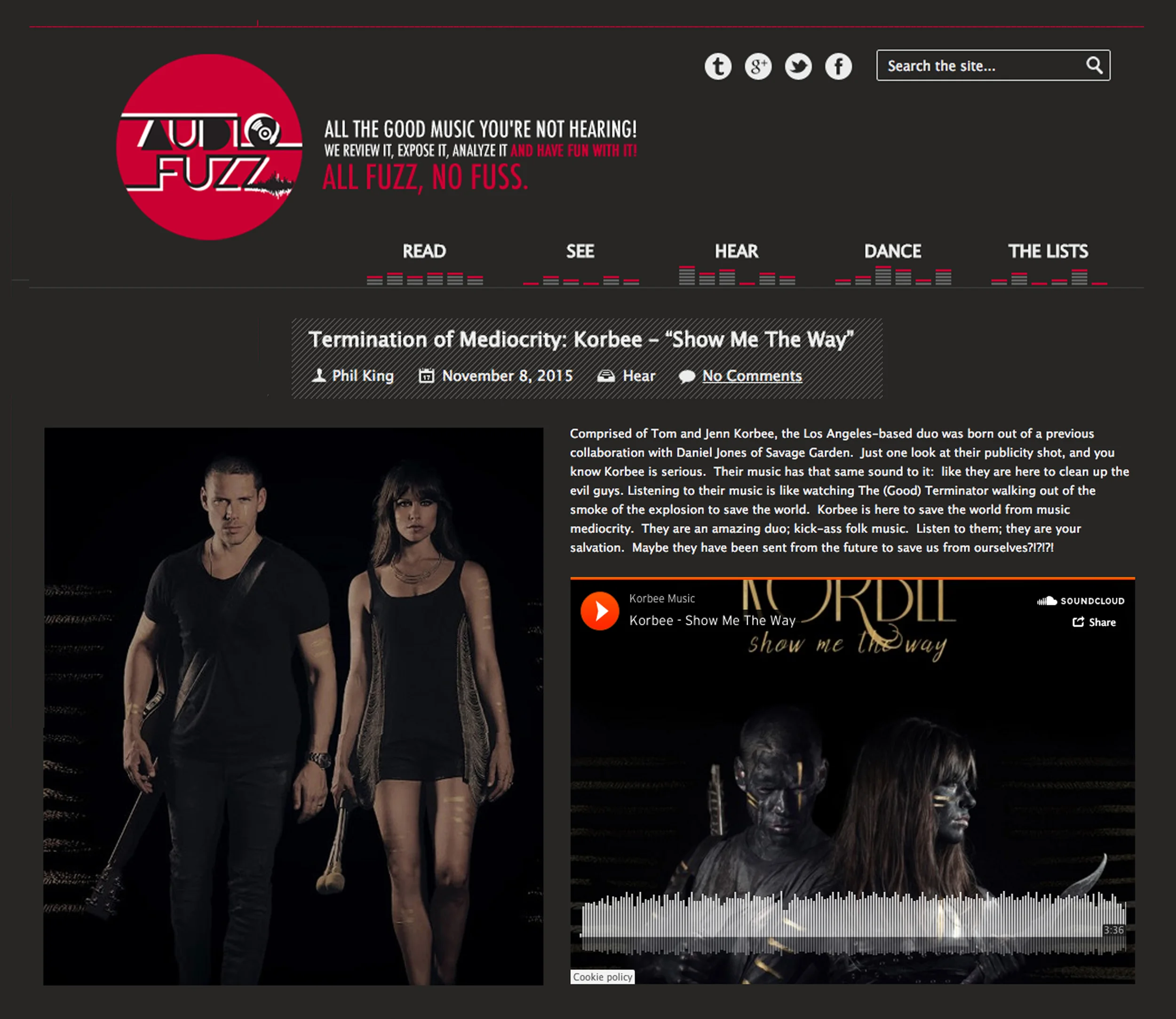 Audio Fuzz Reviews New Single "Show Me The Way"