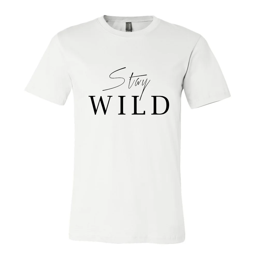 Stay Wild Unisex Tee - White