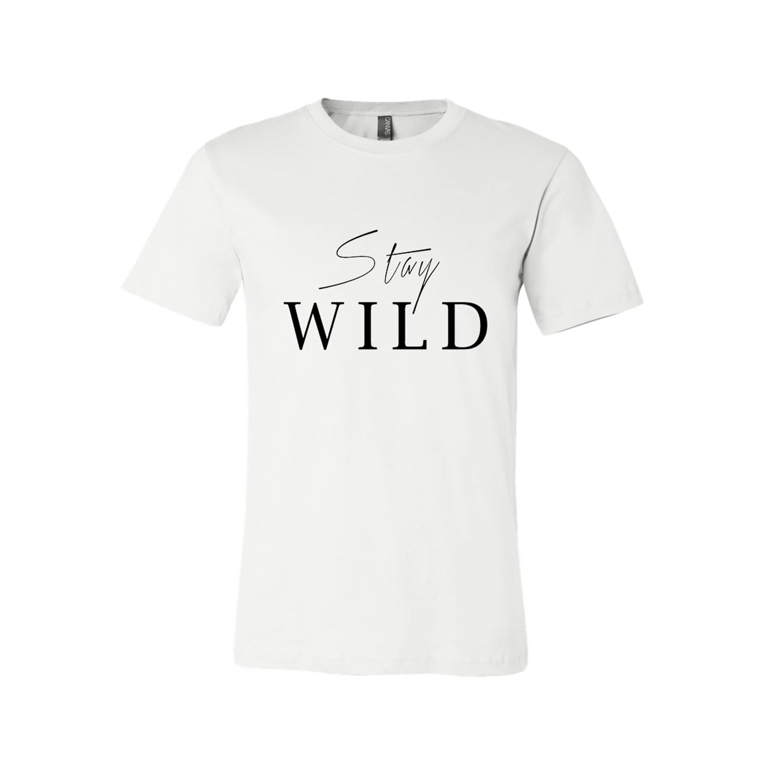 Stay Wild Unisex Tee White - 18 x 18.jpg