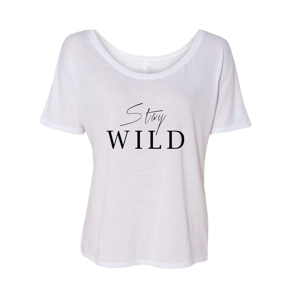 Stay Wild Womens Tee - White
