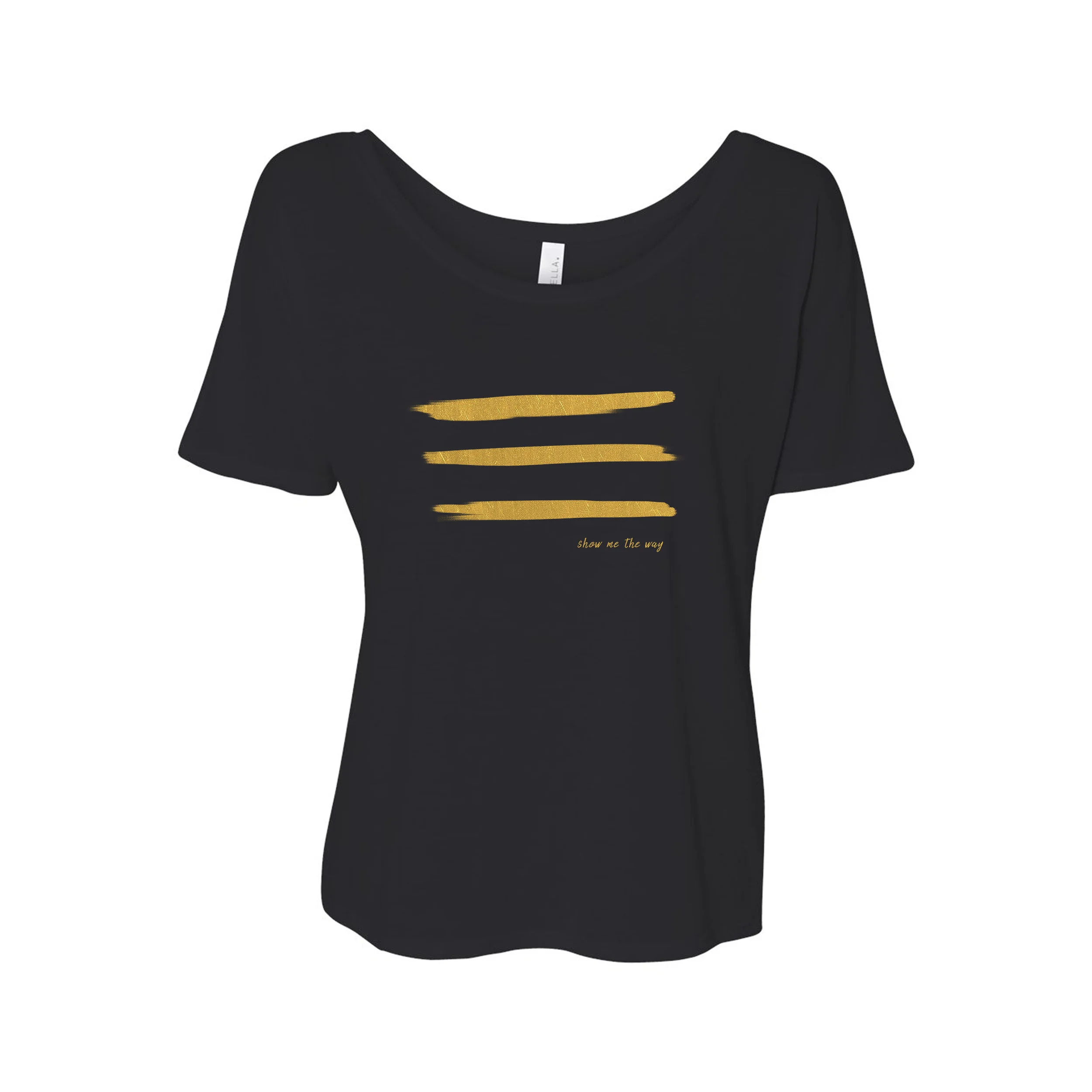 Show Me The Way Womens Tee - Black