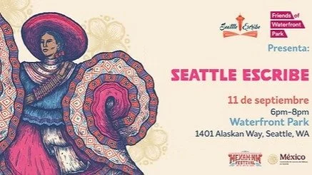 Qué alegría participar en este evento para celebrar el mes patrio. Nos vemos en el hermoso Waterfront Park con mis colegas autores y poetas de Revista @seattleescribe. ¡Les esperamos! 
Horario y ubicación
11 sep 2025, 6:00