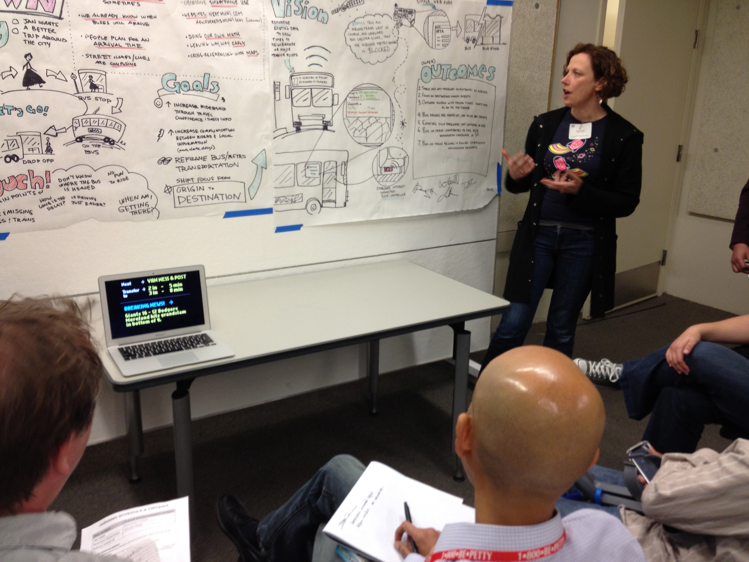 Cyd presenting to the Panel