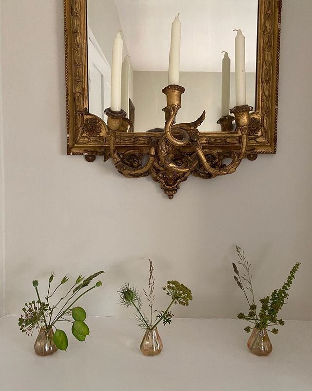 Missing buying flowers at the moment but love the pretty shapes grasses and seed heads can make.