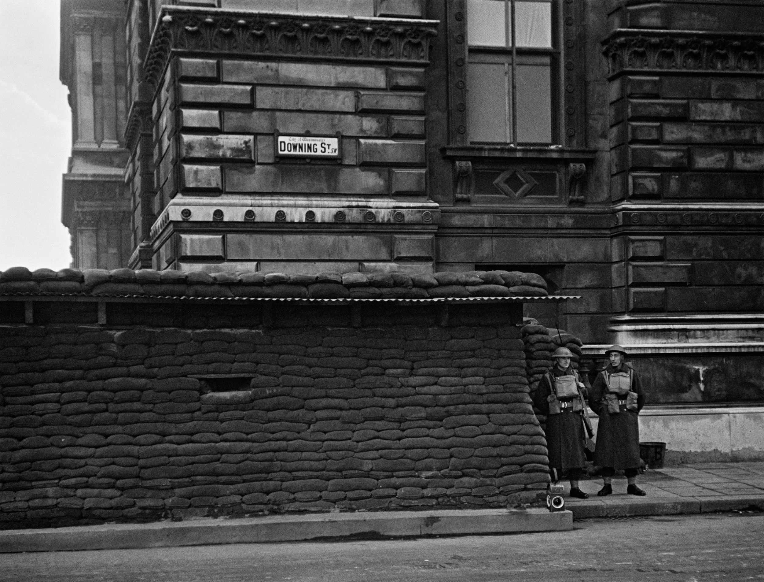 Outside Downing Street, London 1940