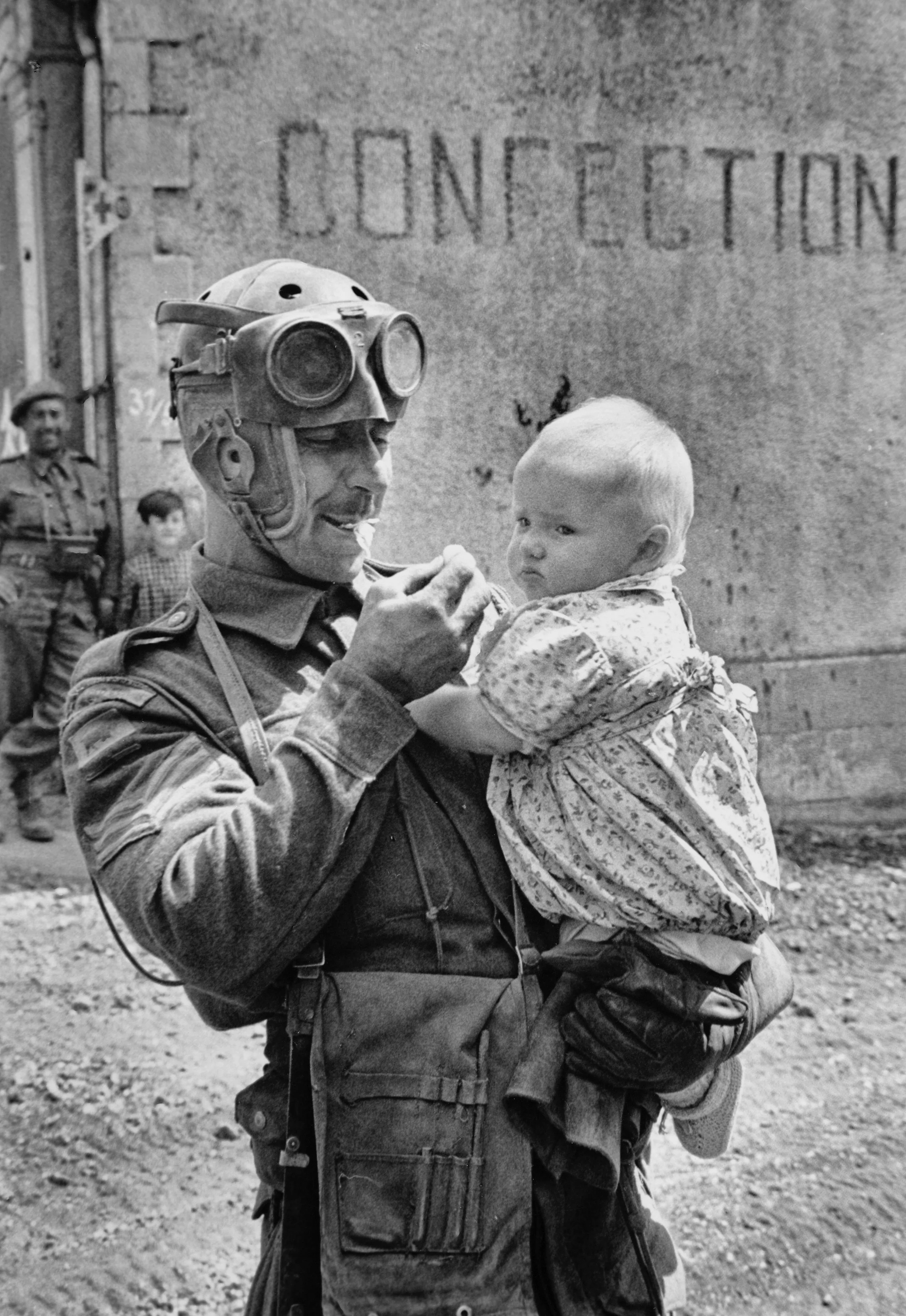 A British dispatch rider on the Orne Front, France 1944