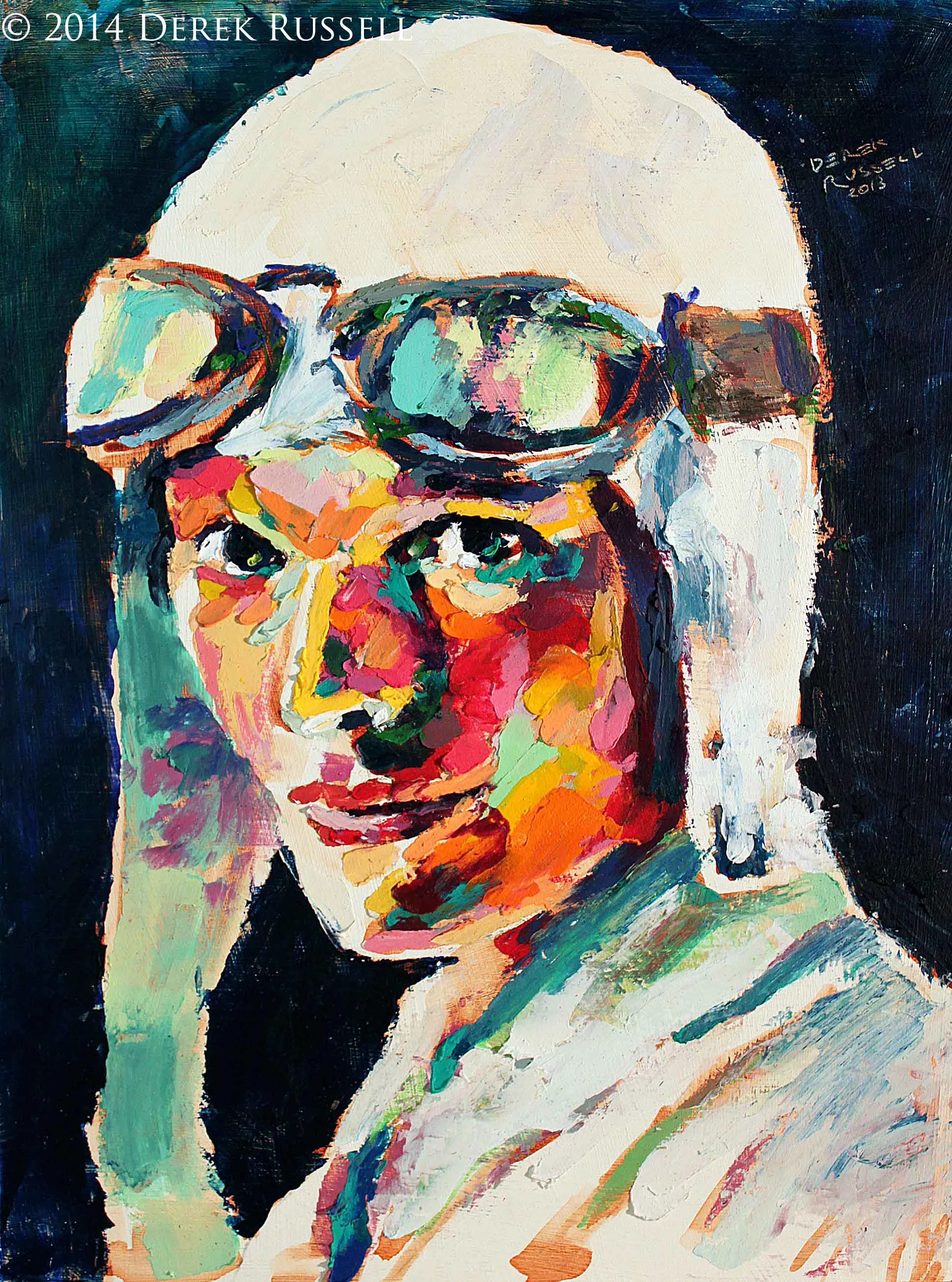 Original Fine Art Oil Portrait Painting by fine artist Derek Russell