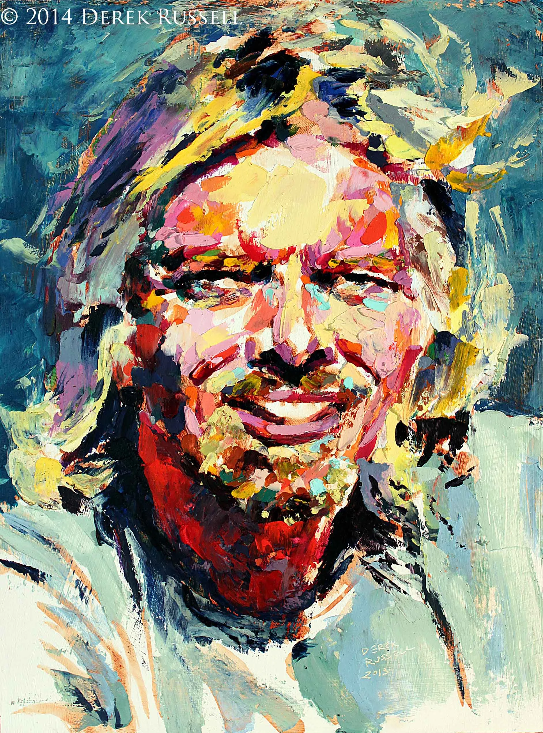 Original Fine Art Oil Portrait Painting by portrait & nature fine artist Derek Russell