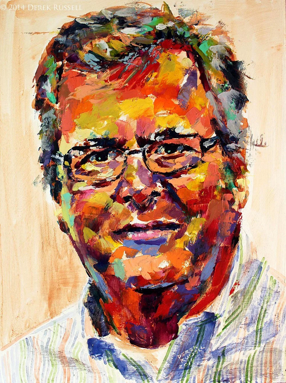 Governor Jeb Bush Original Oil Painting by Derek Russell