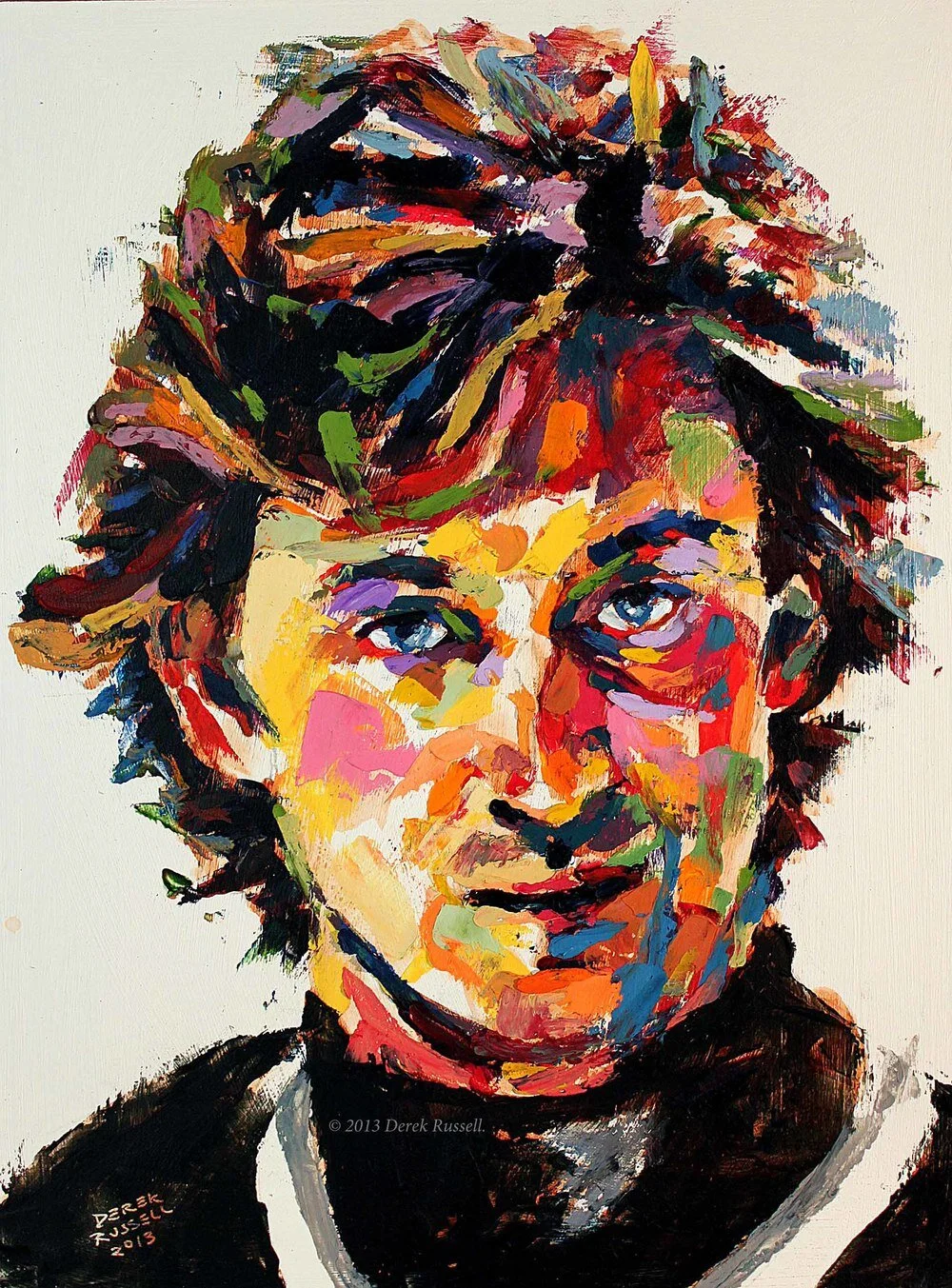 Wayne Gretzky Original Oil Painting by Derek Russell