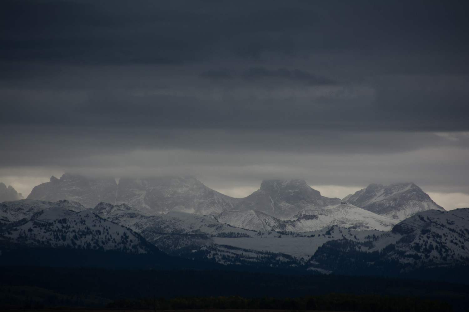 Tetons in the Clouds