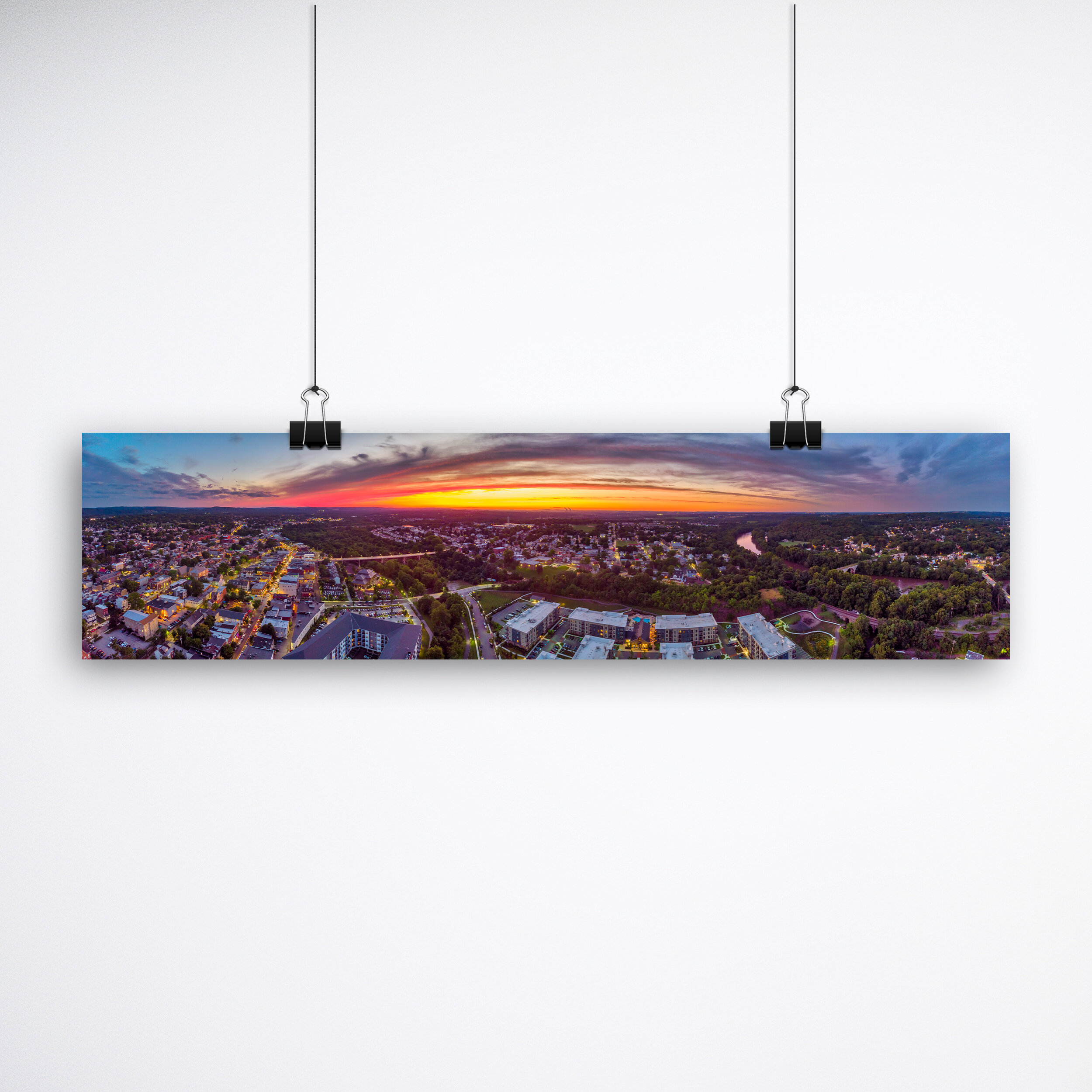 Arcing Sunset Over Phoenixville Fine Art Prints