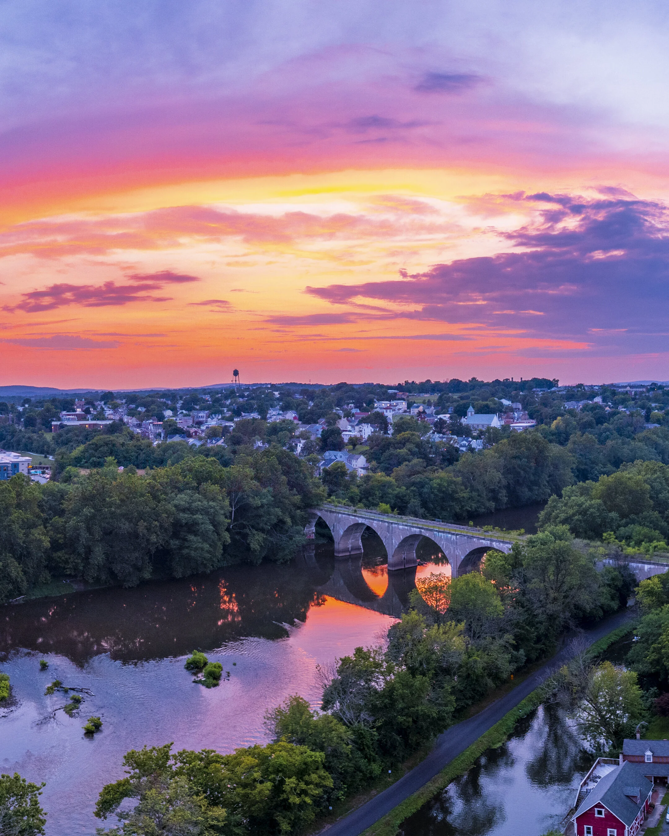 Mont Clare Sunset Reflection, July 2021
