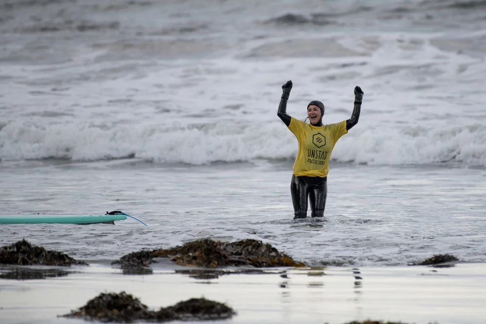 NBC’s Lucy Kafanov braves the Arctic waters for the TODAY Show