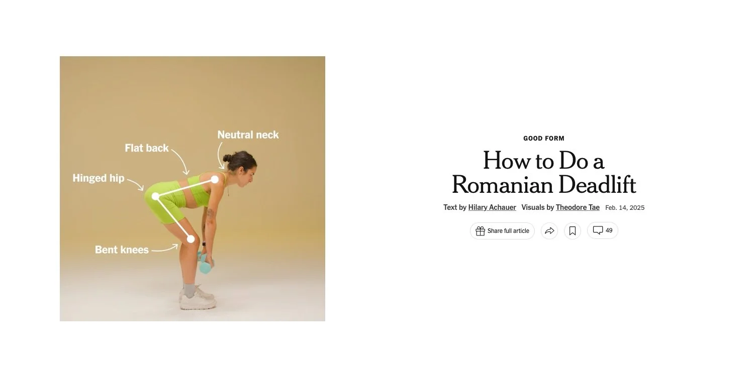 How To Do A Romanian Deadlift