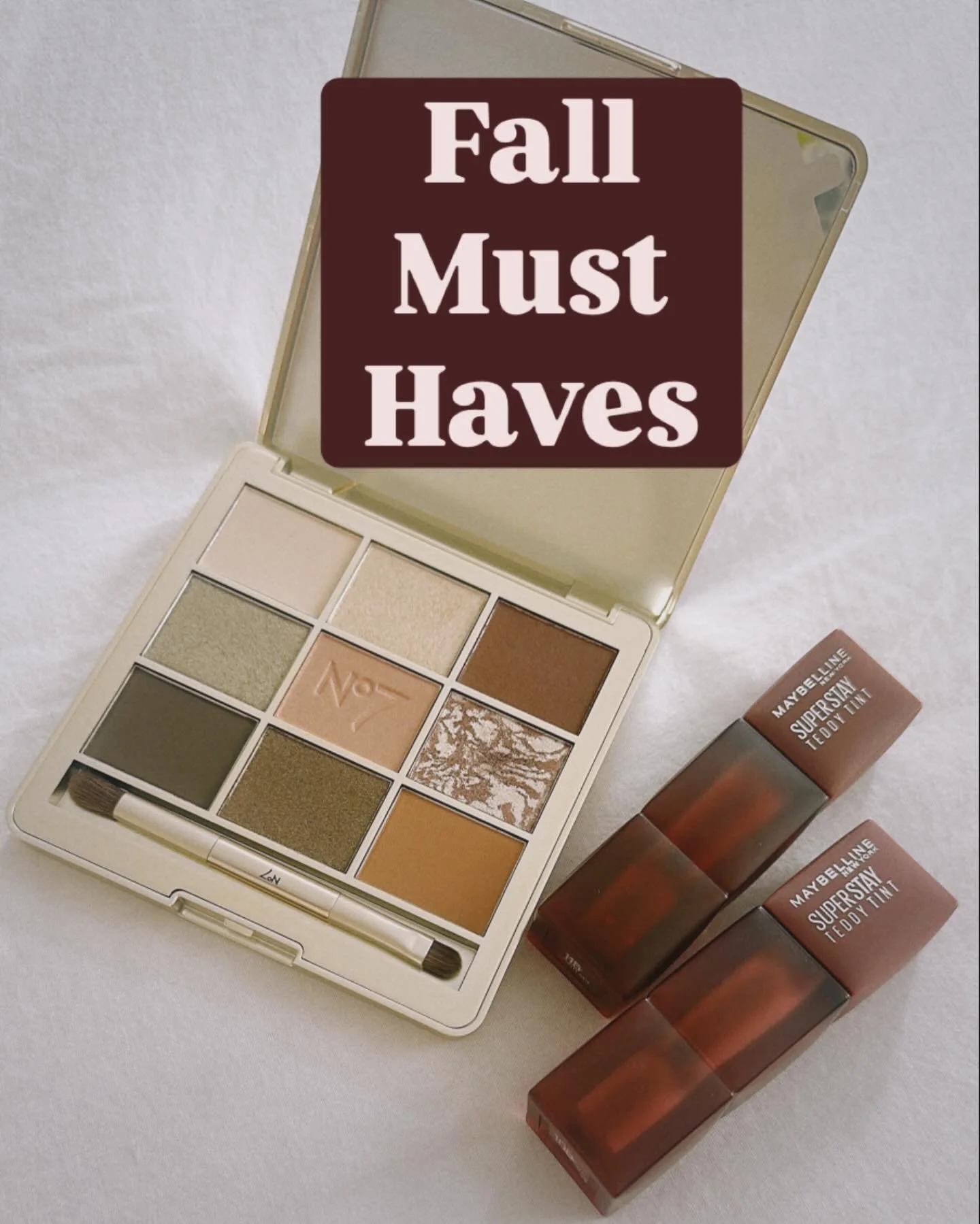 Everything&rsquo;s getting pricier&mdash;but your glam doesn&rsquo;t have to! 👀 Run (don&rsquo;t walk) to @walgreens and snag these fall faves:

🖌️ No7 Pro Artist Backstage Glamour Palette &ndash; 9 rich, blendable shades
🧸 Maybelline Teddy Tint i