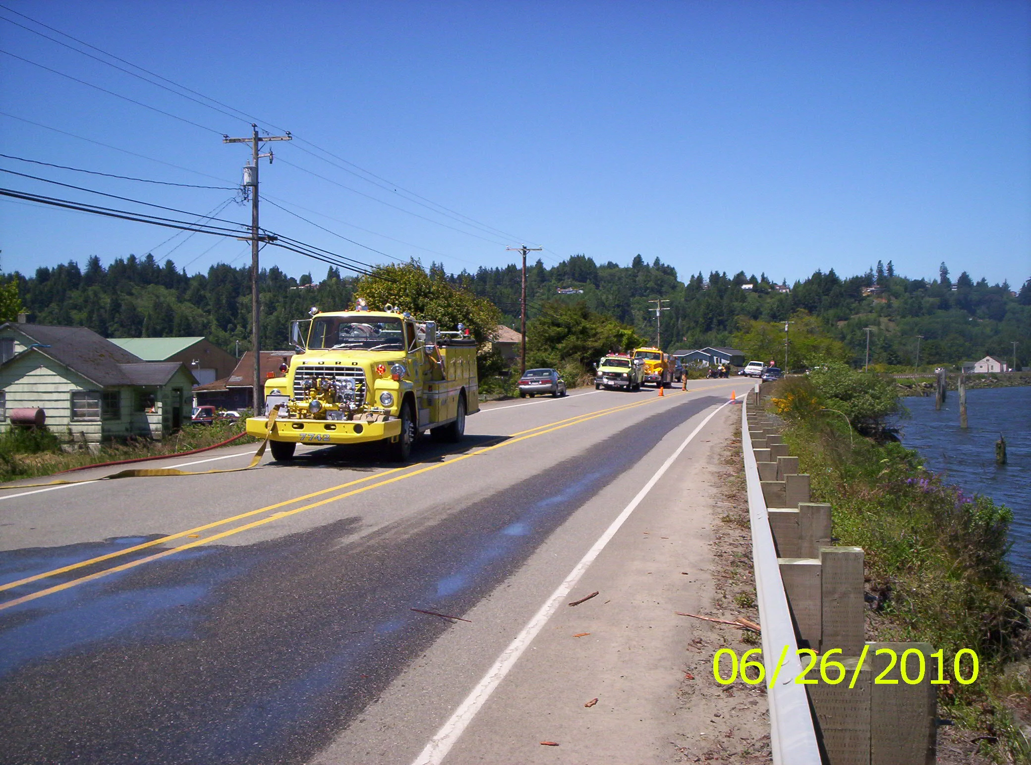 SUMNER ENGINE DOING EXPOSURE PROTECTION [ PART OF OUR AUTO-AID ] HWY 241