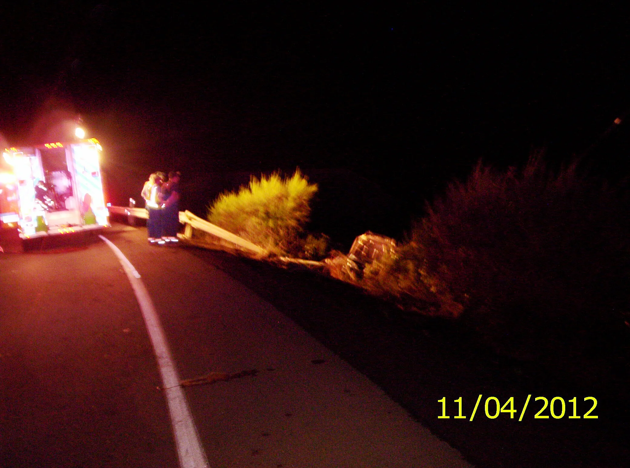 "JACK"  WORKING  A  FATAL  MVA - HWY 241