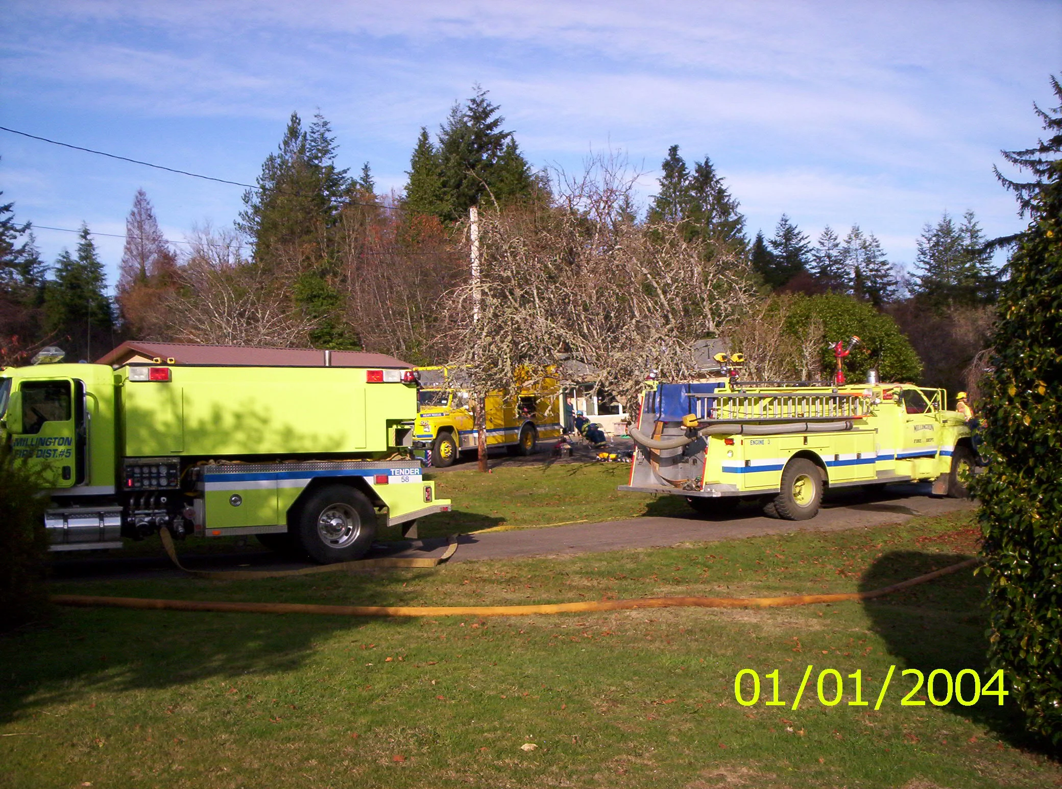 TENDER 58 & ENGINE 55 & HEAVY RESCUE 52 AT BURN TO LEARN