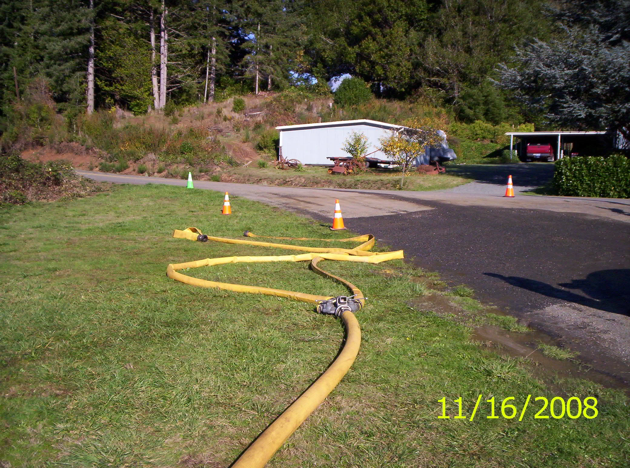 WATER  SUPPLY  DRILL -  FILL SITE - 4"LDH  ' Y '  WITH   2  X  4"LDH  FILLS  -  GREENACRES DISTRICT