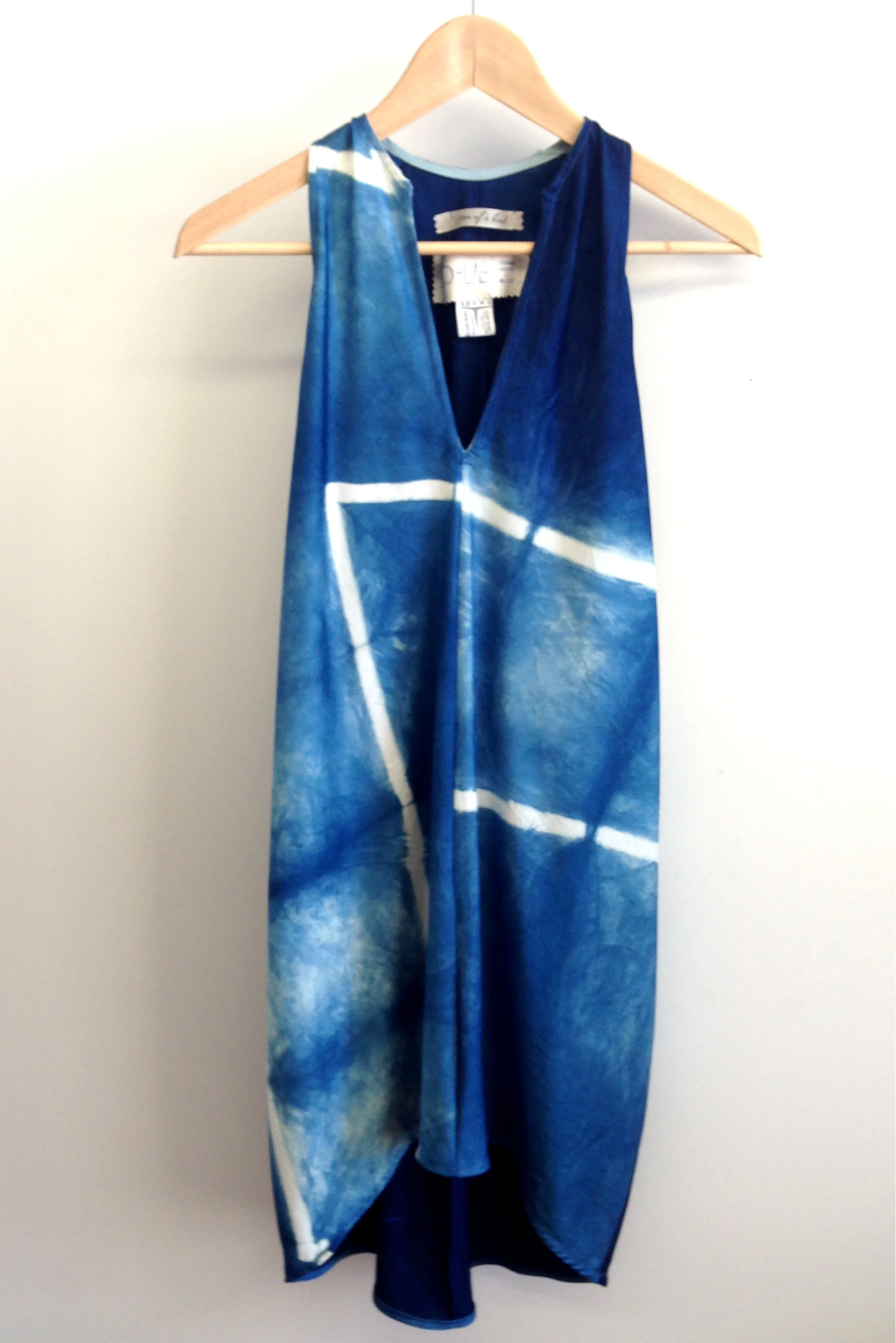 Cinched Journey Dress, Folded Indigo Dye 