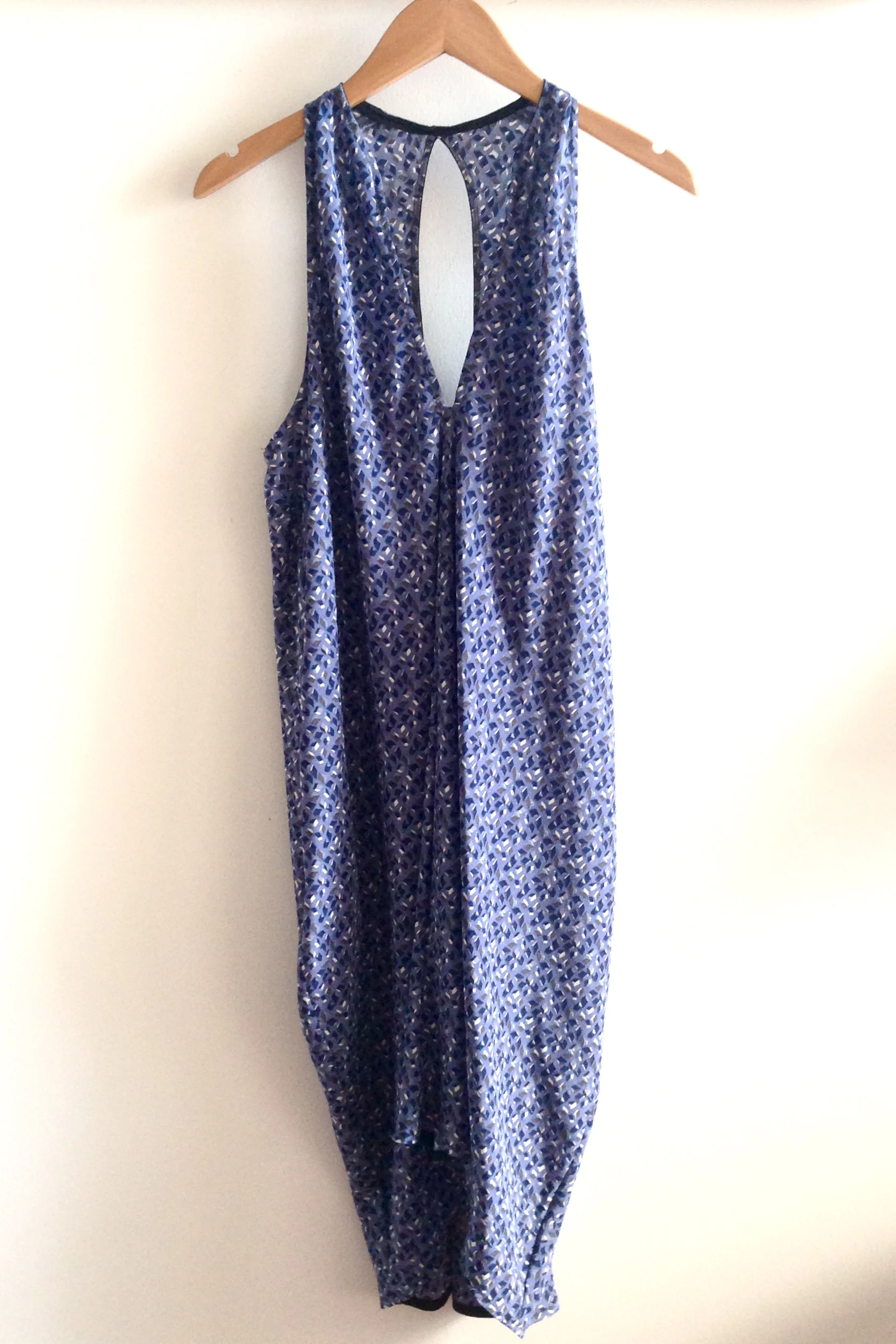 Journey Dress, Blue Cubes