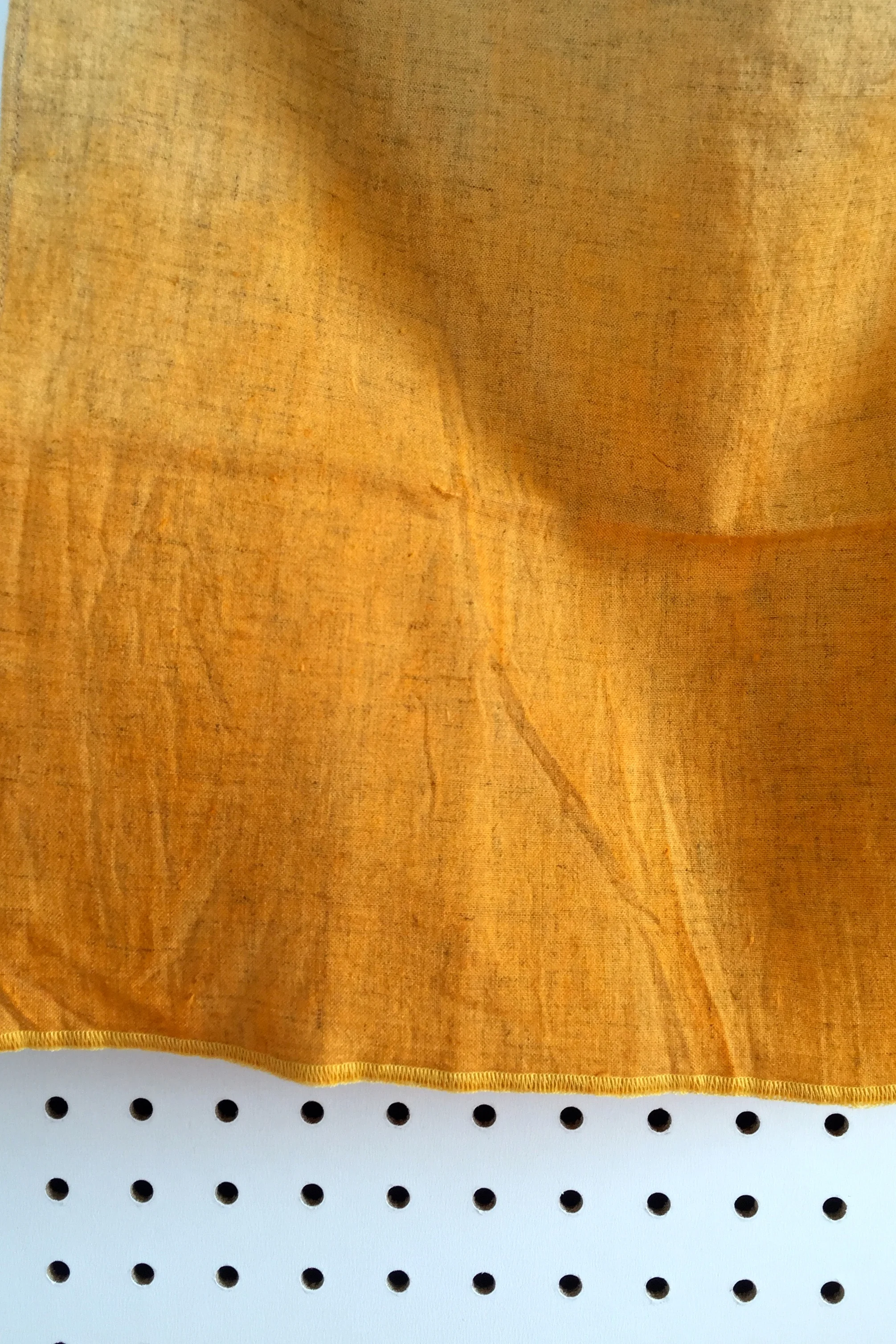 Saffron Dip Dye Linen Towel and Napkin Set