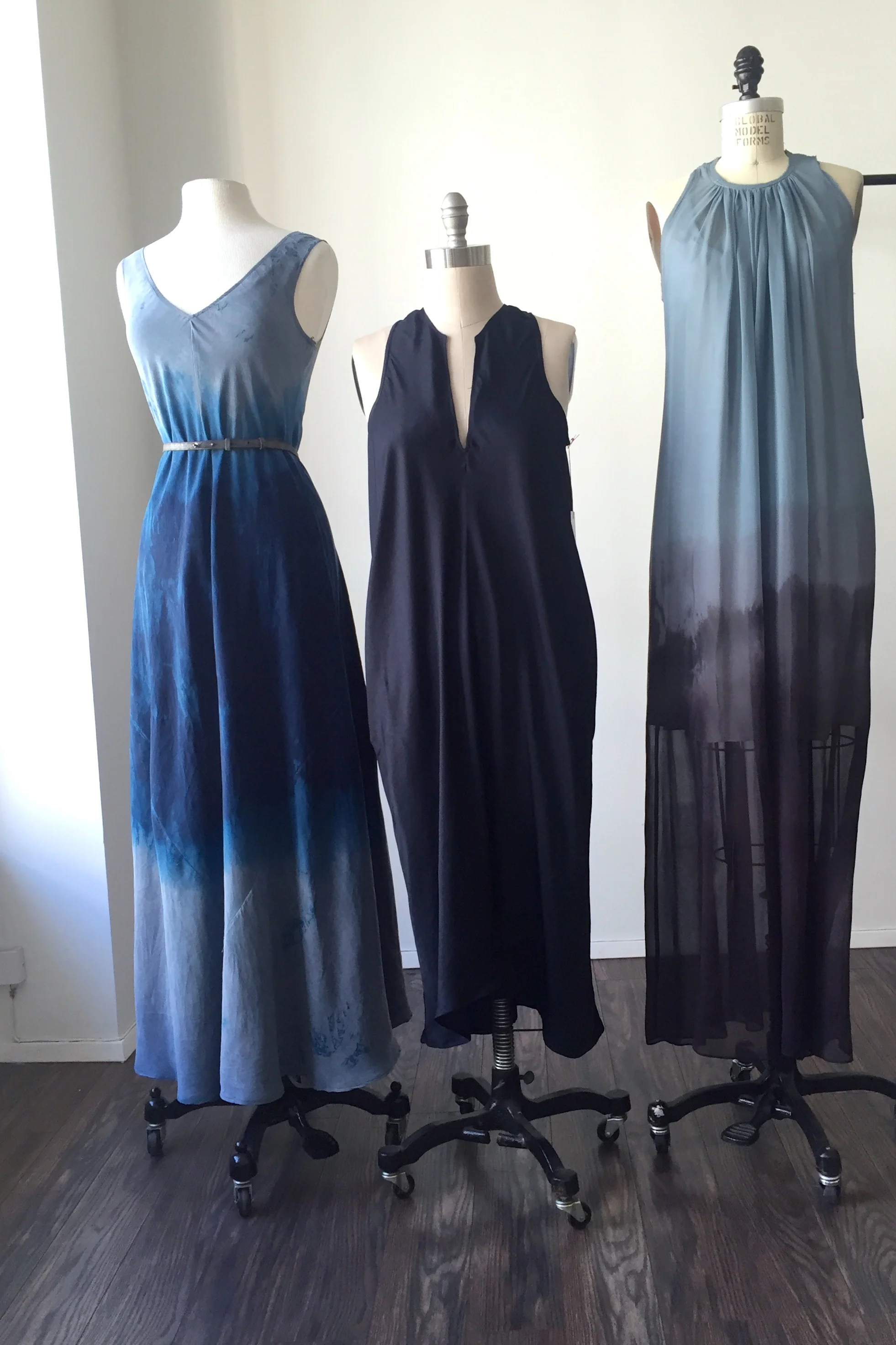 Turning Dress Dusty to Deep Blue