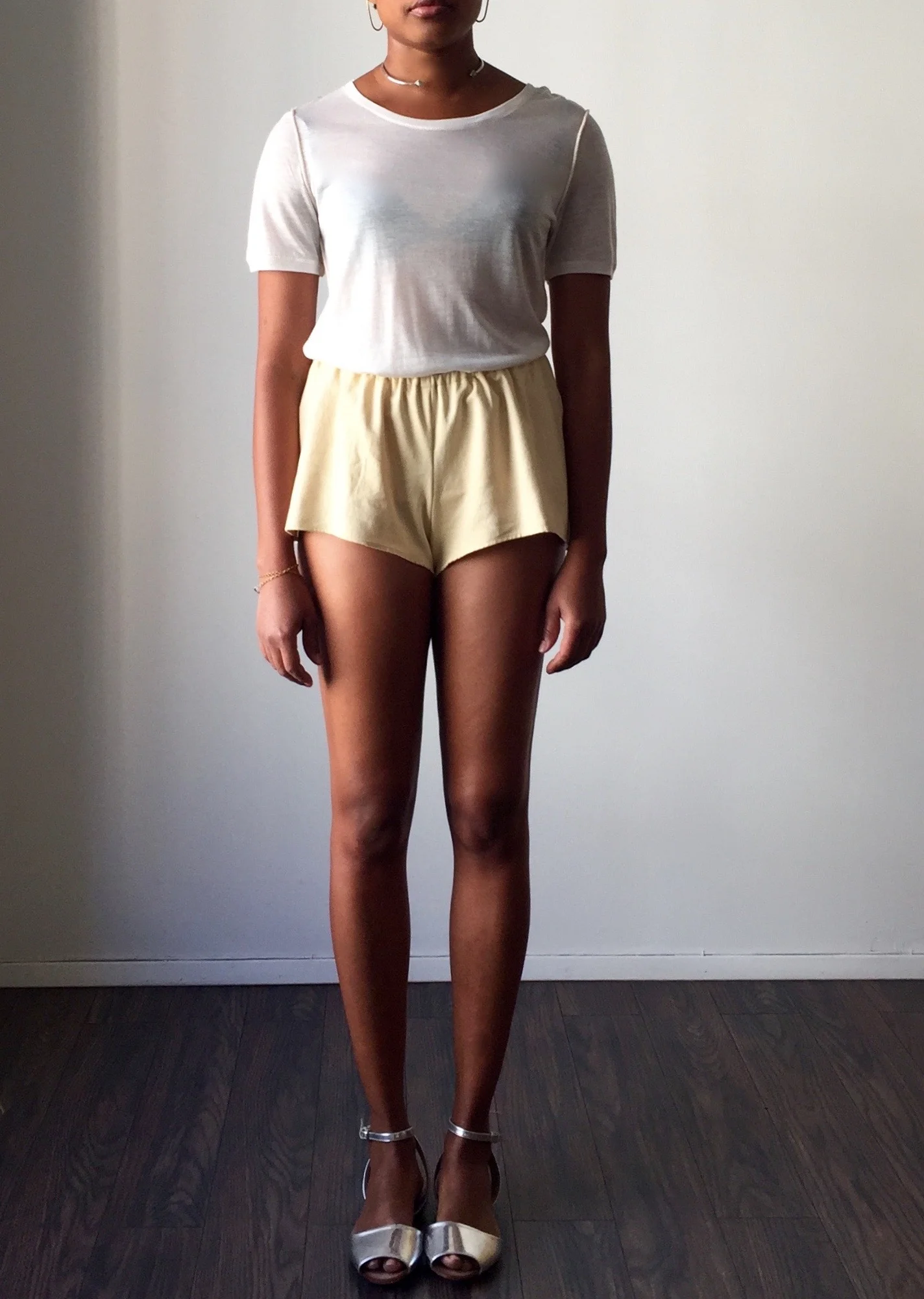 Goldenrod Bed Shorts, One of a Kind M