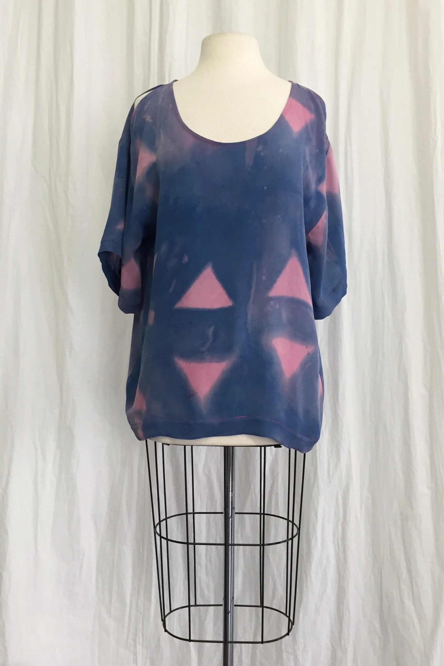 Peek-a-boo Silk Tee, One of a kind