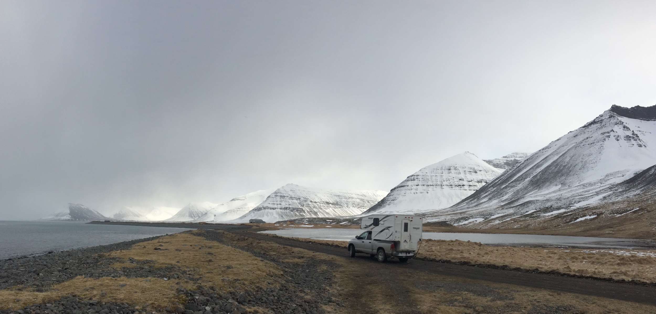 Driving to Ísafjörður.