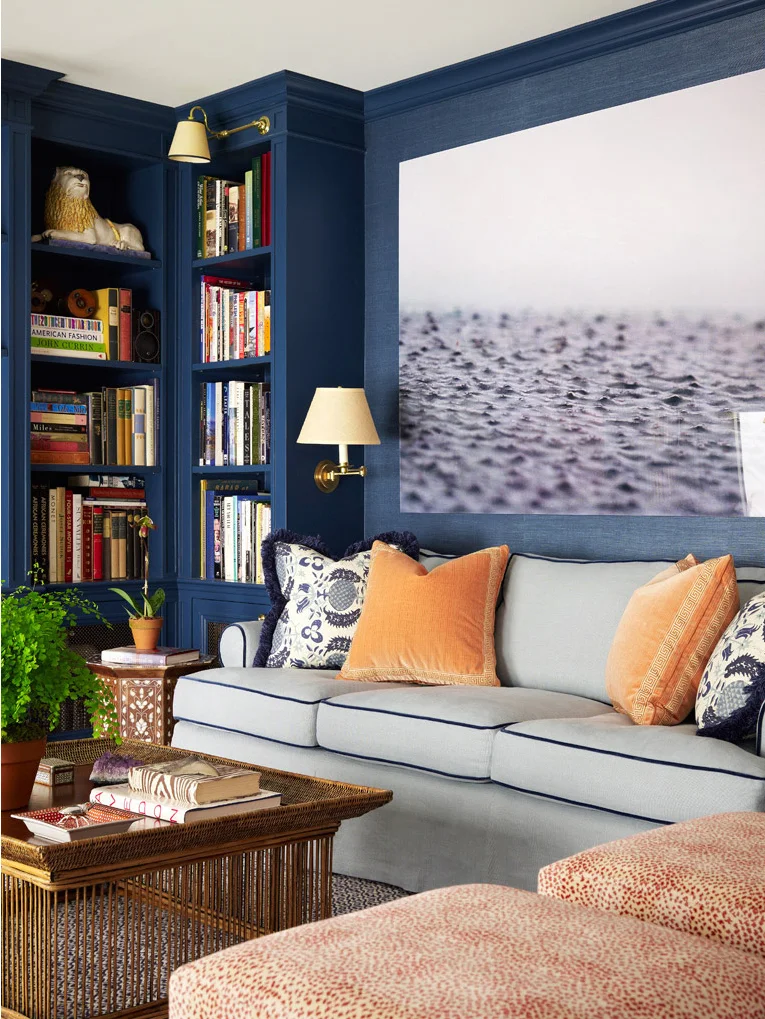 Scene 2 in Lower 5th Ave apartment. Published in House Beautiful February 2010. Published in Inspired by This blog September 27, 2012. Courtesy of Ashley Whittaker Designs. 