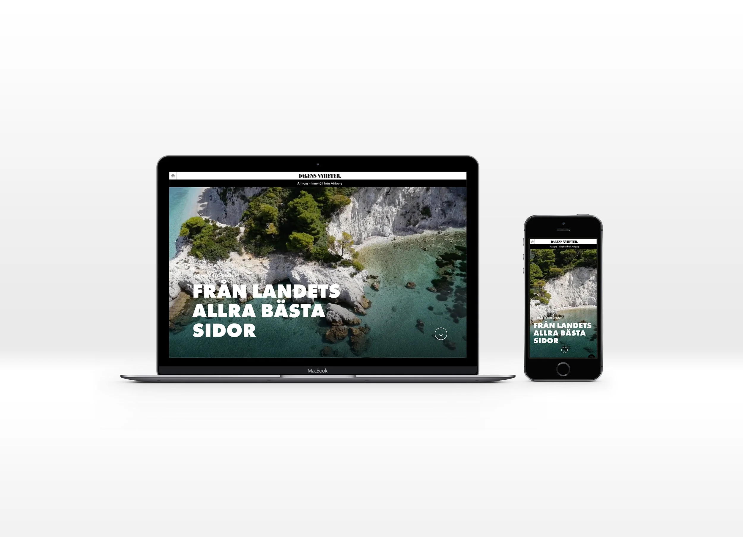 A native microsite for Dagens Nyheter