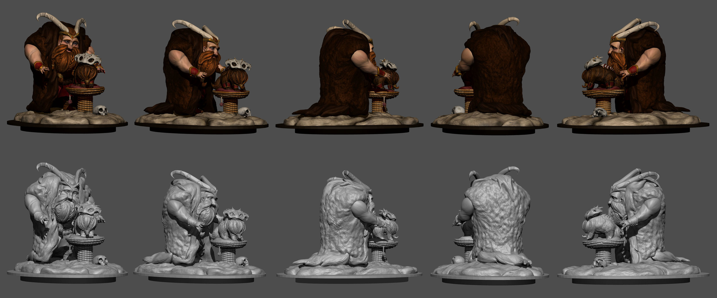 zBrush sculpt.