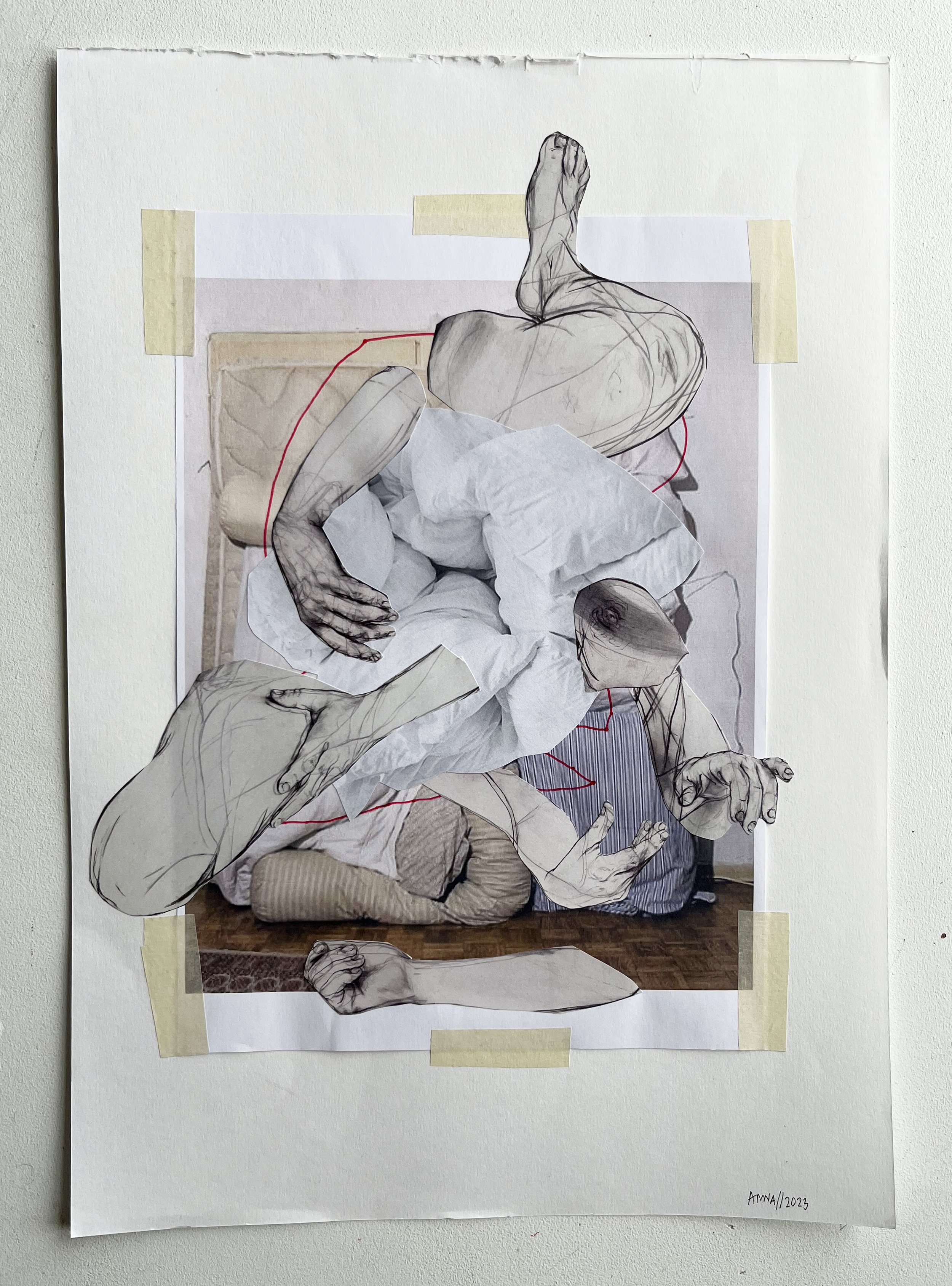 Costume design sketch. Anna Gammelgaard.