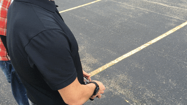 Observing pilots use the transmitter (controller)