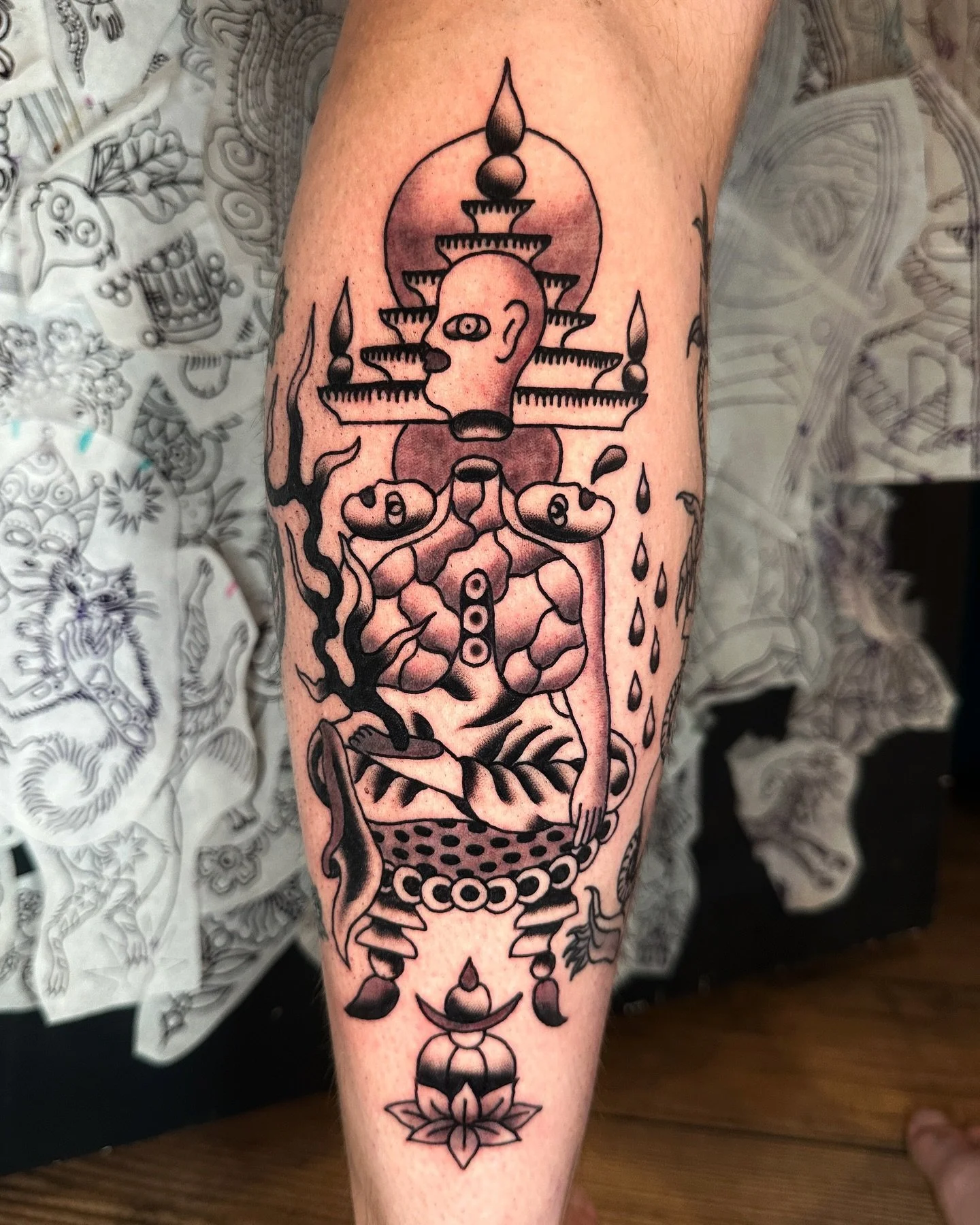Thank you Jacob! All three made in Santa Fe @shrinetattoo