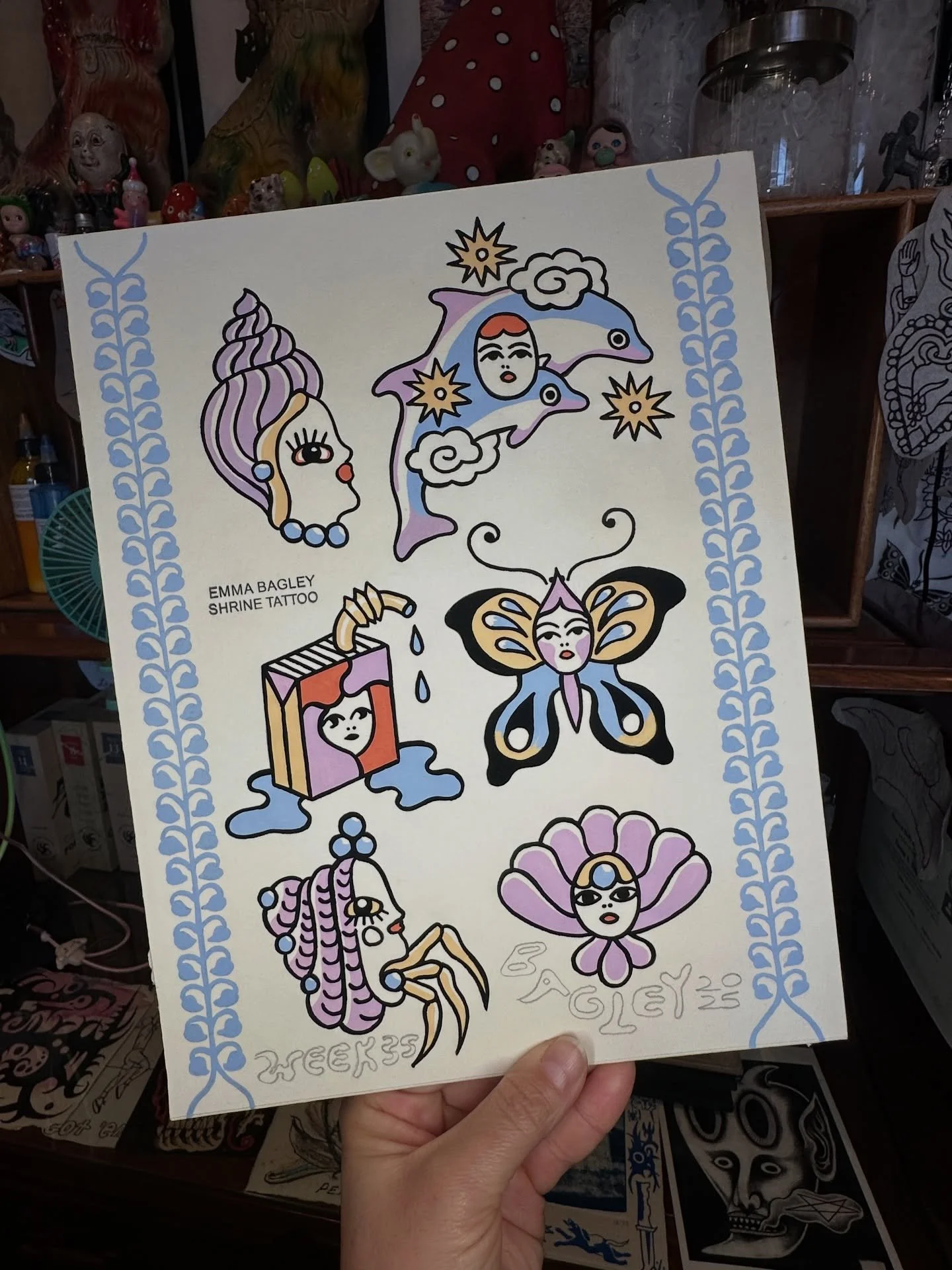 Smaller one for the wall this week @shrinetattoo