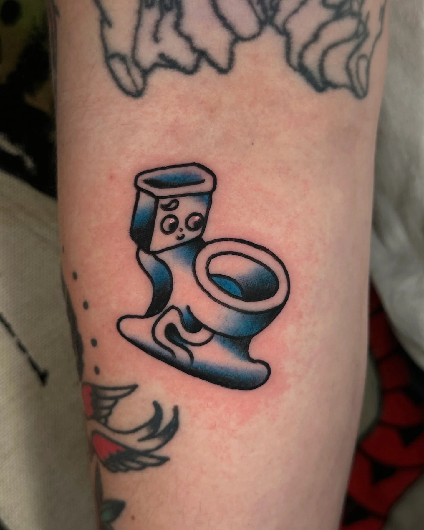 Broadcasting from one toilet to another🛰️. A true ode to the IBS cuties out there. Little healed pic at the end.  Thank you Shiloh🛰️