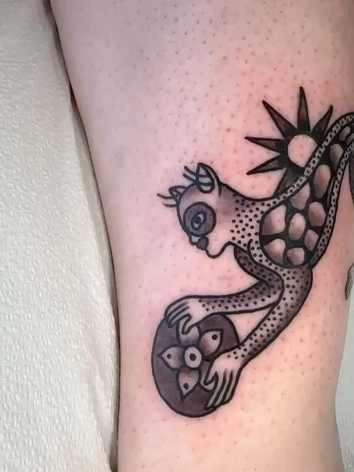 Eye on the prose. Little creature for the sweetest Emily. Healed snake from a few years ago also for the sweetest Emily🛰️