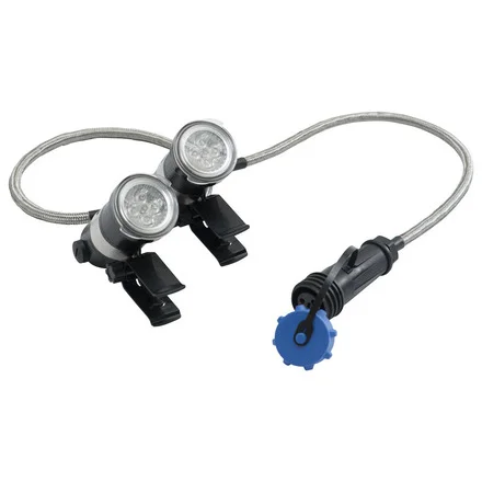 White LED Fountain 2 Light Set, 100' Cord