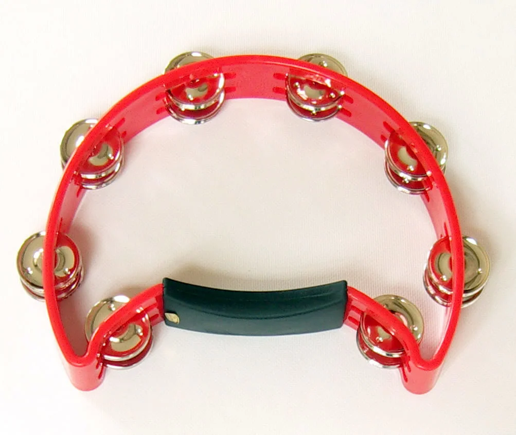 PT81 Half Moon Tambourine Red.jpg