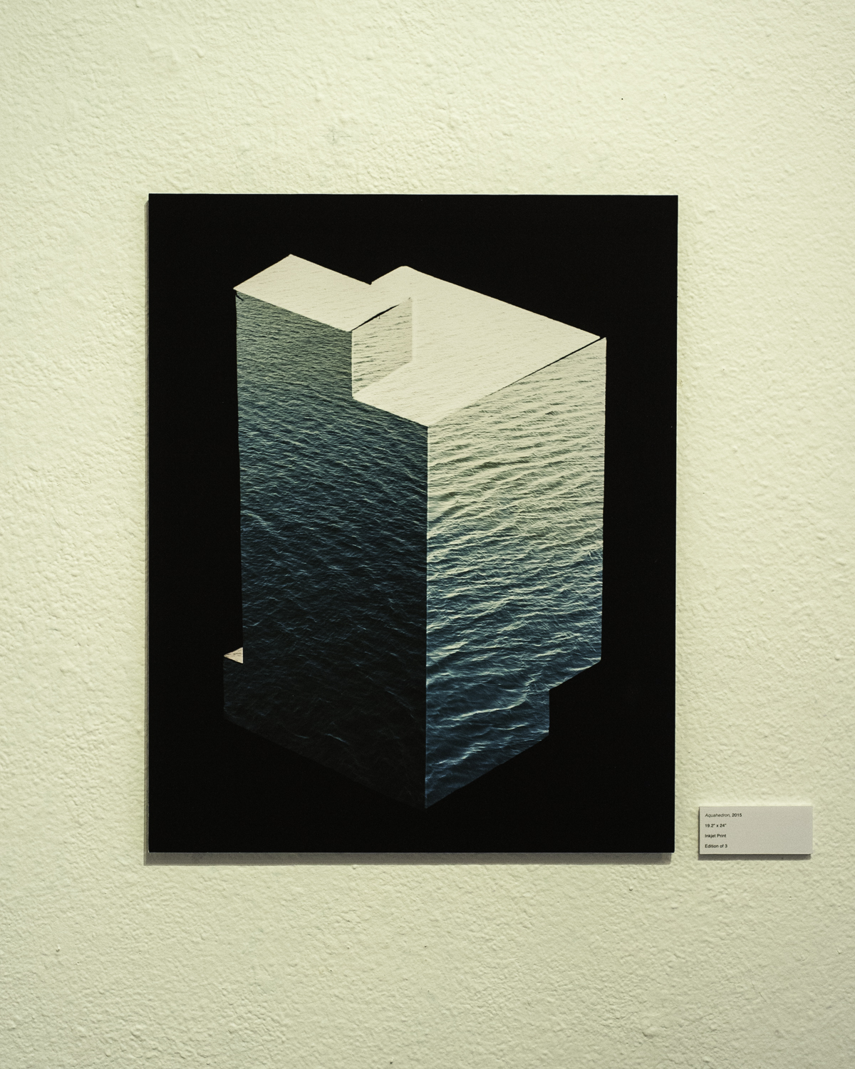   Aquahedron , 2015  Digital Inkjet Print  19.2”x24” 