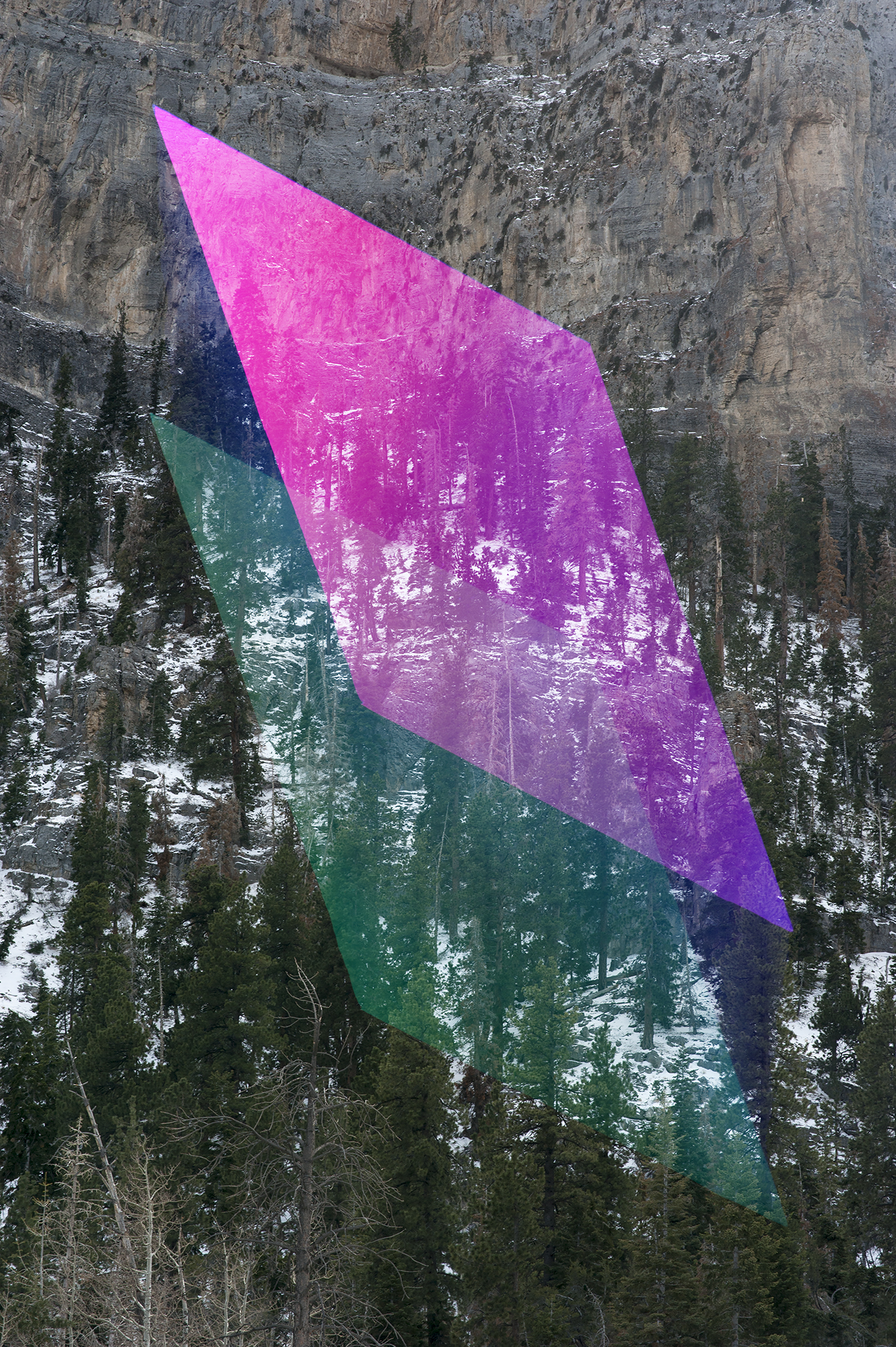  Digital Overlay No. 23 (Mountain) , 2016 