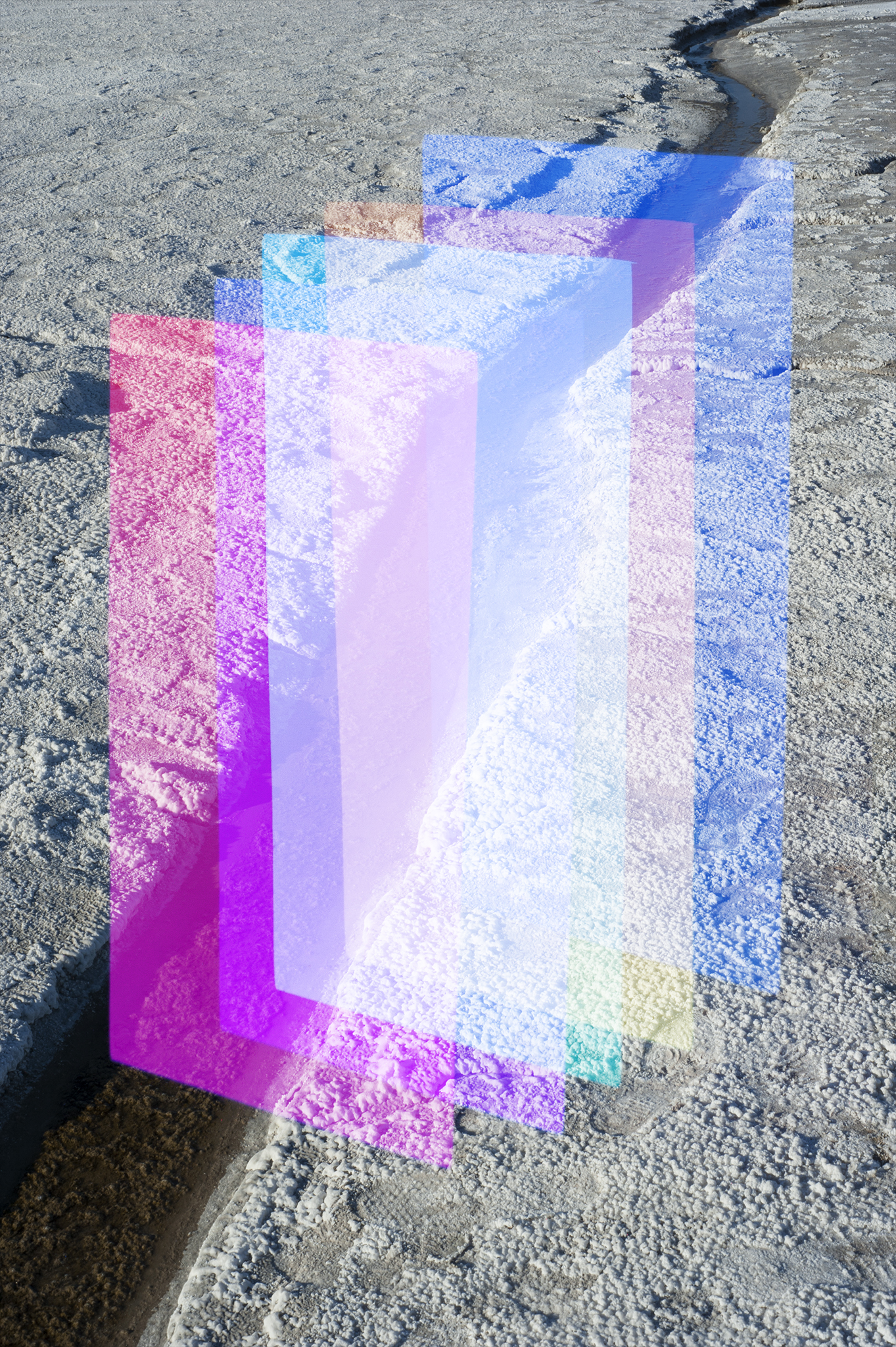   Digital Overlay No. 21 (Salt Flat) , 2016 