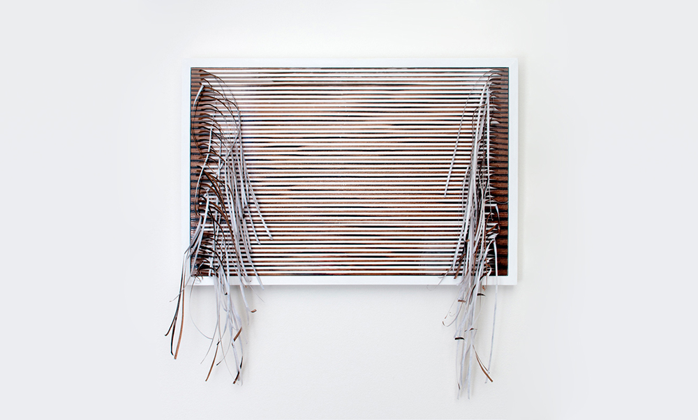 Horizon No. 1 , 2013 embellished photograph, frame, 13.25 x 19.25 x 1.5 inches SOLD