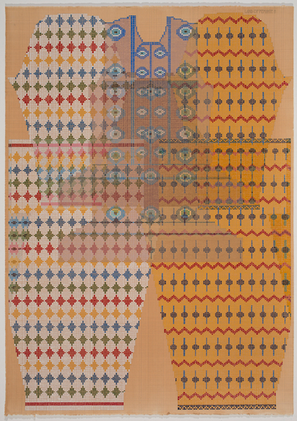Land of Feminye II , 2014 gouache and graphite on tea-stained paper 29.5 x 40 inches
